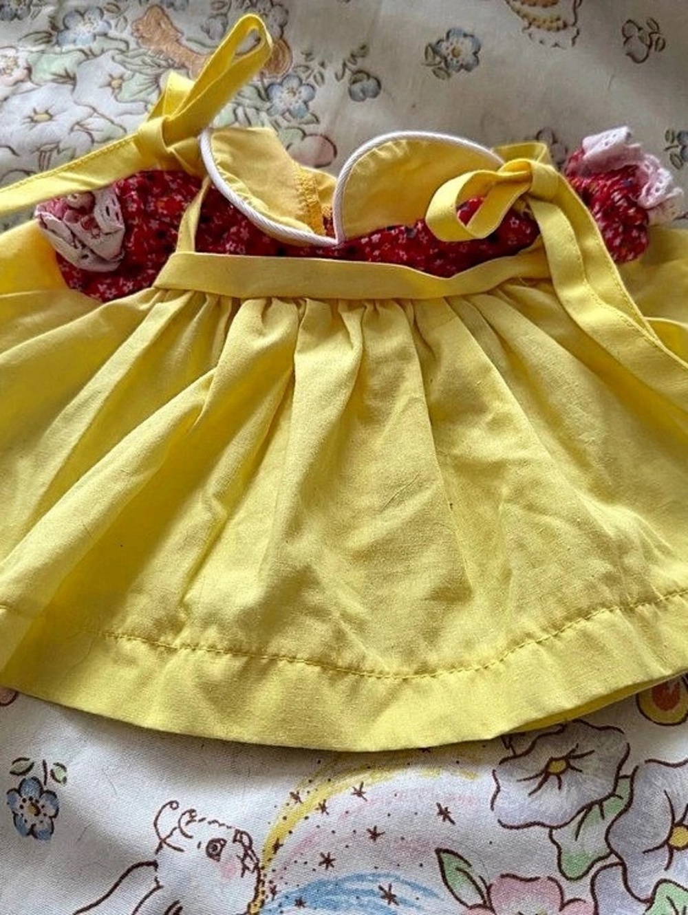 Cabbage Patch Kids Yellow & Red Floral Dress